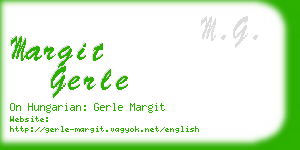 margit gerle business card
